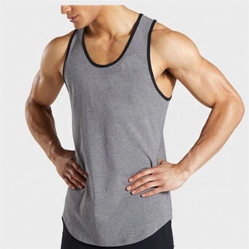 Wholesale Latest Design Customized Men Stringer Tank Top Gym Sports Wear Vest
