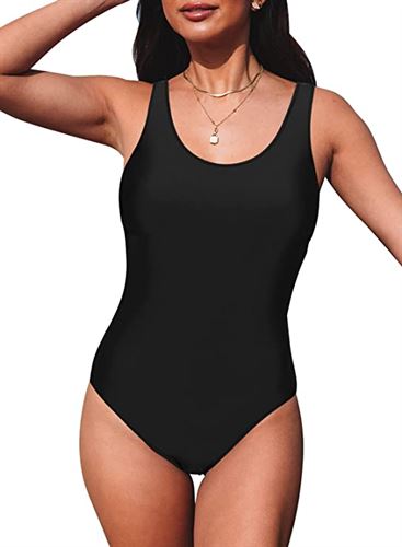Womens Color Block Print One Piece Swimsuits Athletic Training Swimwear Bathing Suits