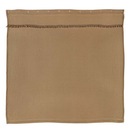 VHC Brand Burlap Natural Shower Curtain 6172