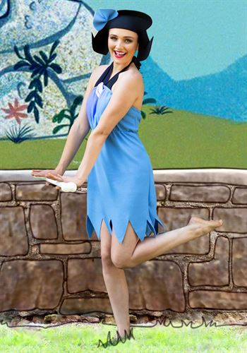 Flintstones Betty Rubble Women's Halloween Fancy-Dress Costume for Adult, L