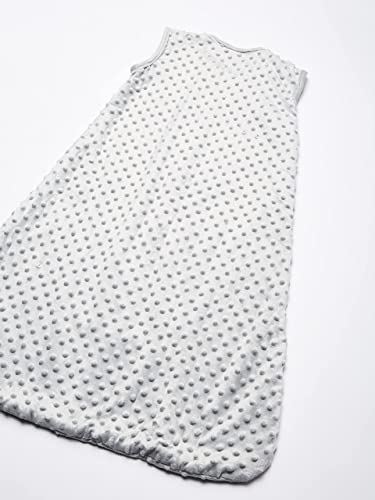 Hudson Baby Infant Plush Sleeping Bag, Sack, Blanket, Light Gray Dot Mink, 12-18 Months