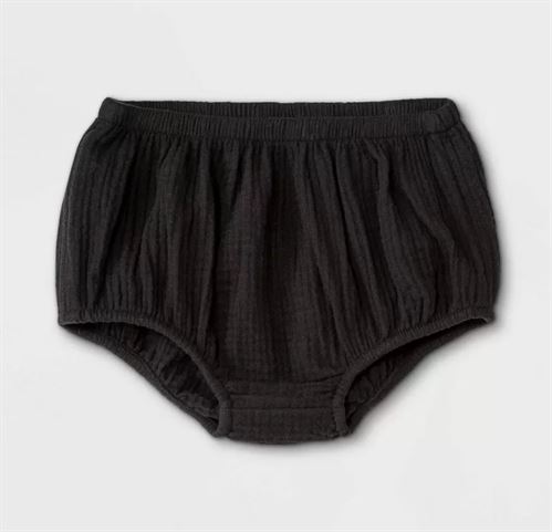 Baby Girls' Gauze Pull-On Pants - Cat & Jack Black 3M
