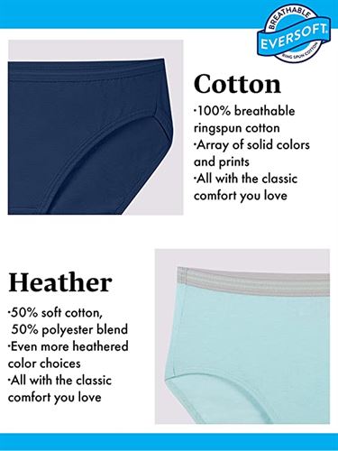 Fruit of the Loom Womens Cotton Brief 6 Pack
