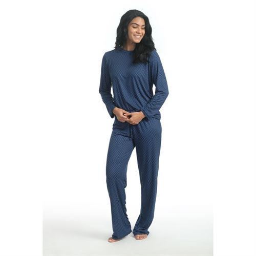 2 Sets: Real Essentials Womens Super Soft Cozy Long Sleeve Pajama Sets ( M )