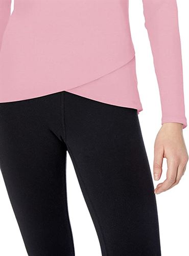 Amazon Essentials Women's T-Shirt, Front Cloth, Sports, Fitness, Relaxed Fit, Long Sleeve
