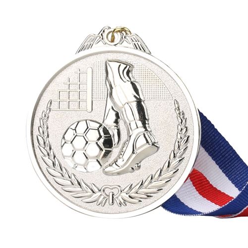 Football medal with Neck Ribbon - Metal