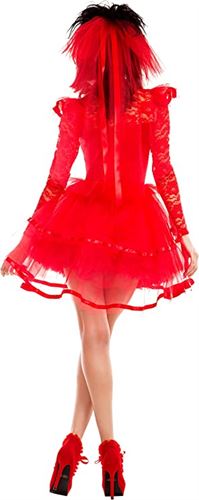 Party King Women's Beetle Bride Costume Red Color