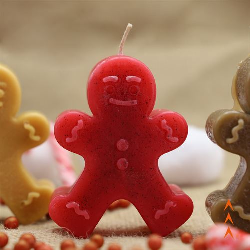 Monartist Christmas Candles, Ginger Man Candle - Red - (Ginger Man)