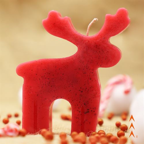 Monartist Christmas Candles, Deer Candle - Red