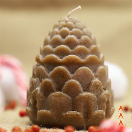 Monartist Christmas Candles, Pine Cone Pine Candle - Brown