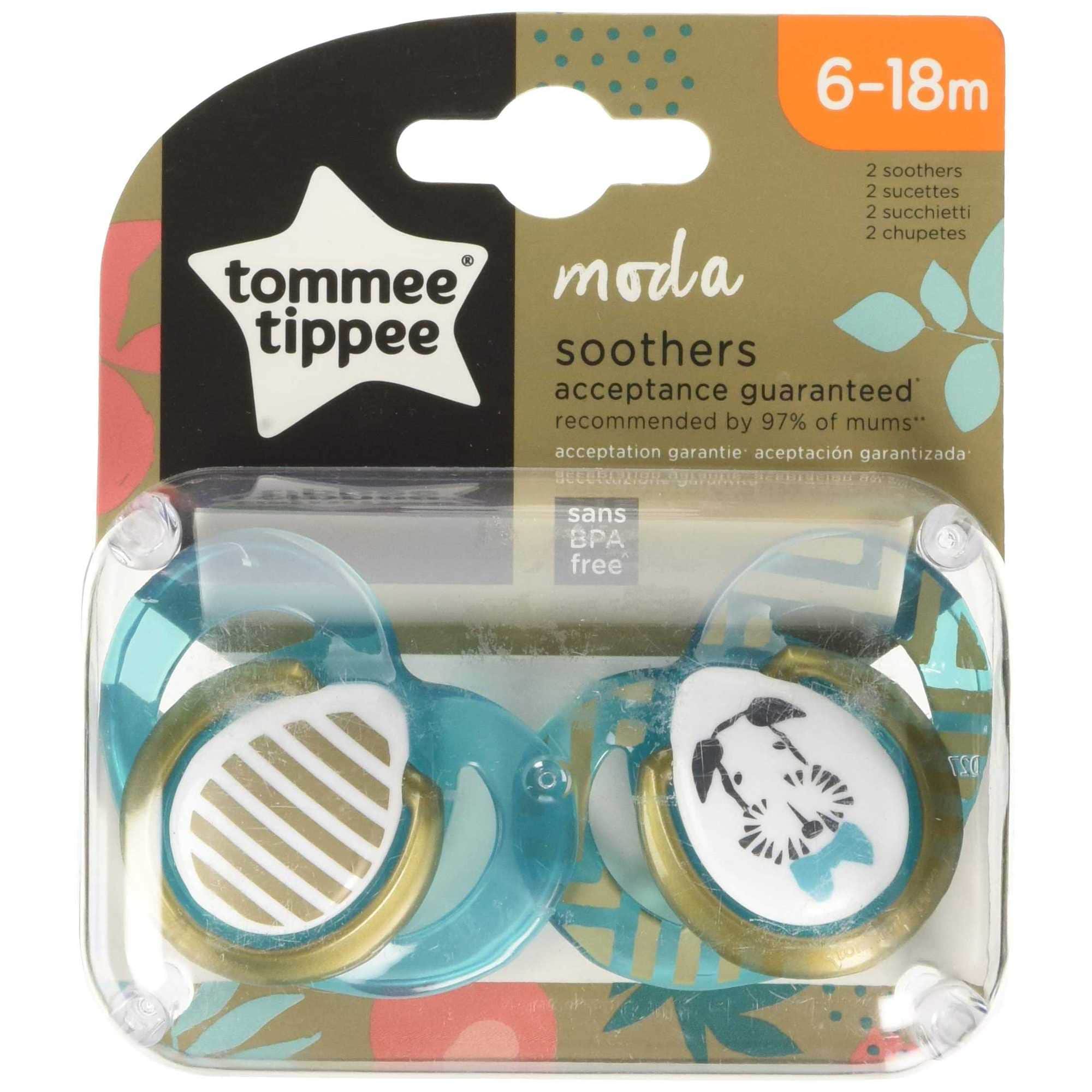 Tommee Tippee Moda Soother - 6-18 Months