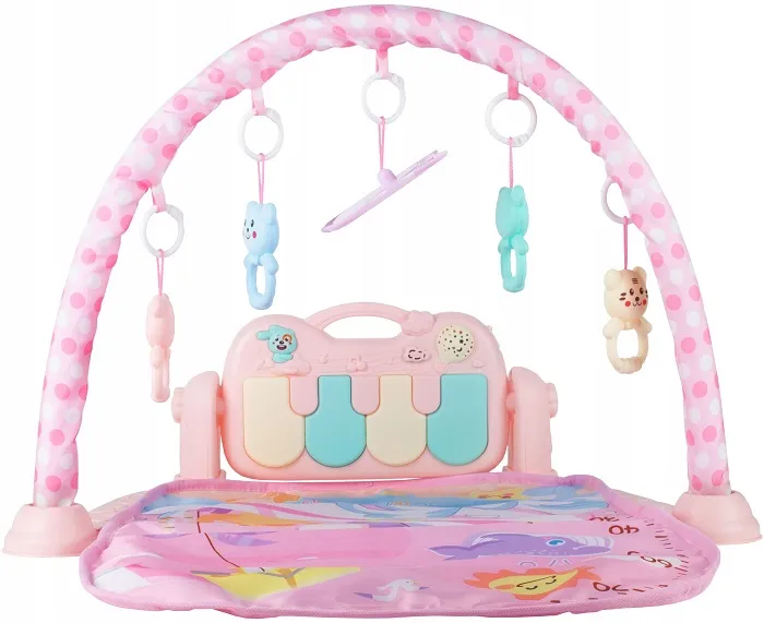 Inflatable music play mat for kids - Pink