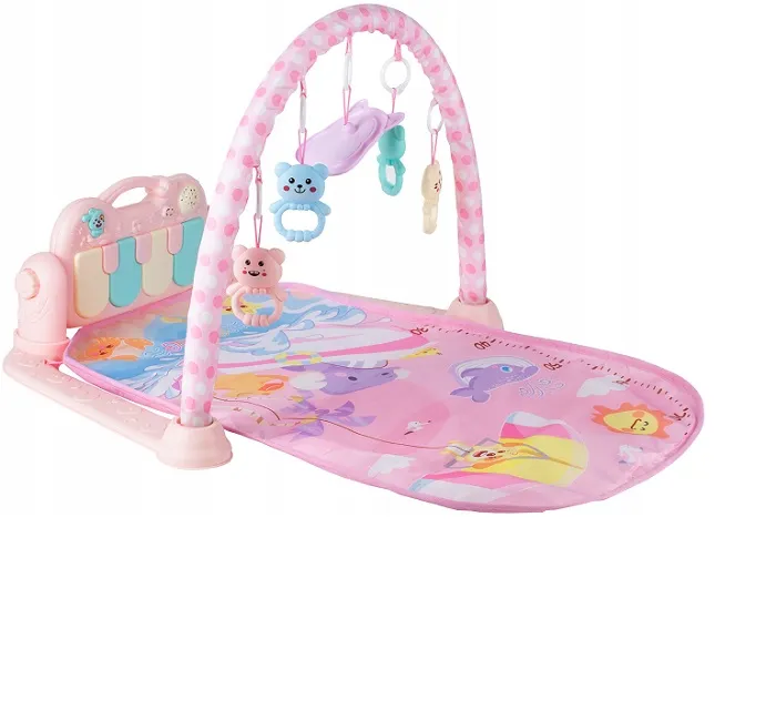 Inflatable music play mat for kids - Pink