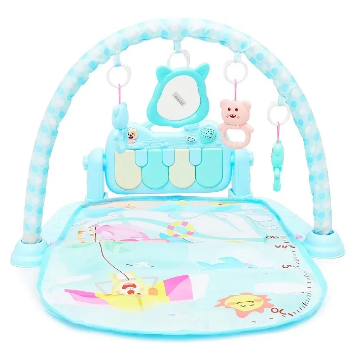 Inflatable music play mat for kids - Blue
