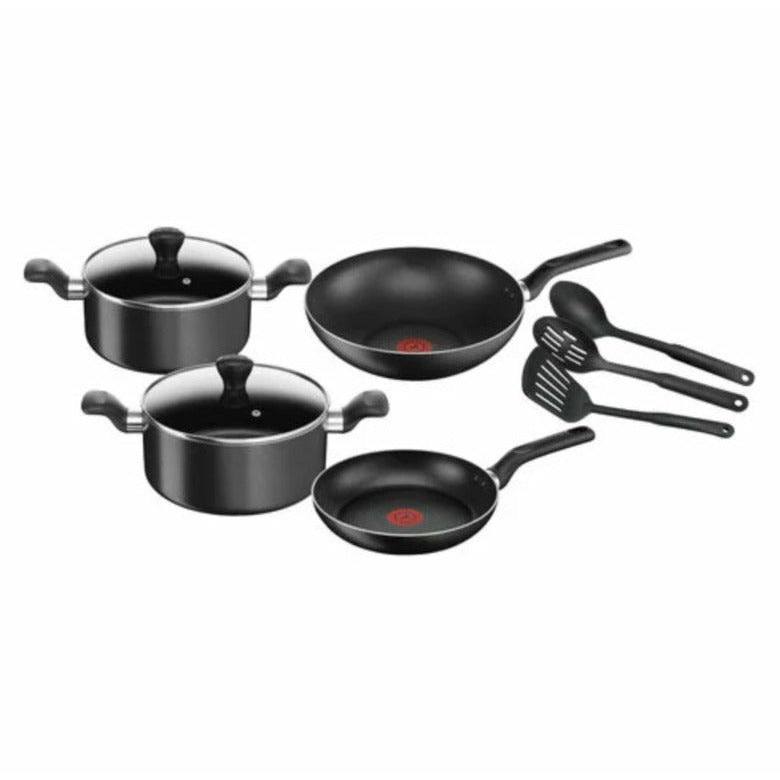 Cook 'N Clean Cooking Set, 9 Pieces from Tefal - black