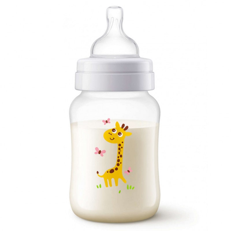 Philips Avent Classic+ Baby Bottle 260 ml, Giraffe Print