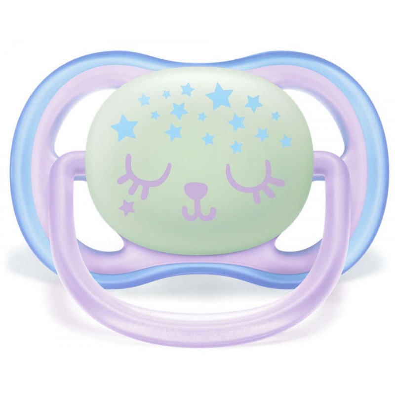 Philips Avent Ultra Air Pacifier 0-6m Shines in the Dark Girl