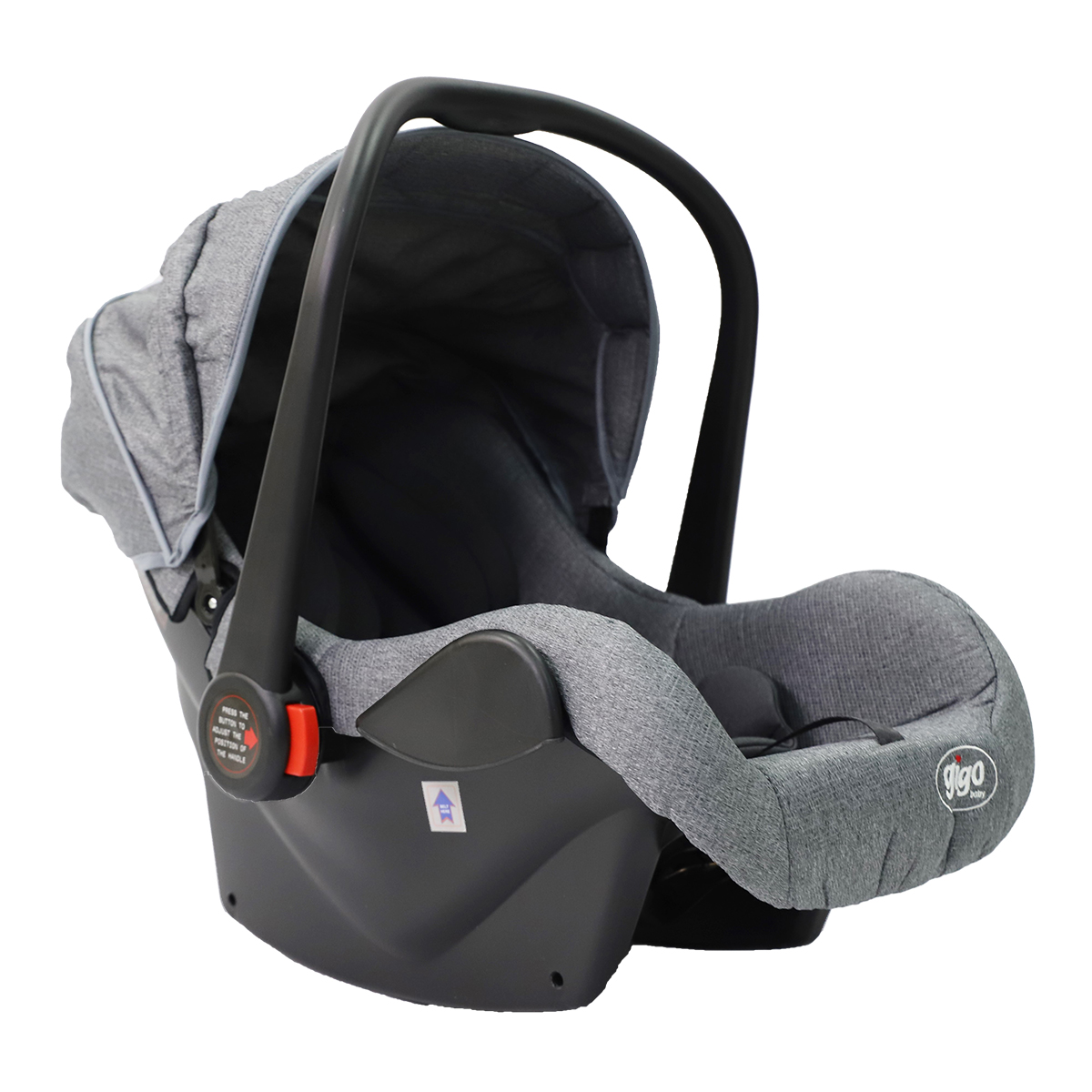 GIGO Portable Baby Carrying Pouch Car Seat - Grey