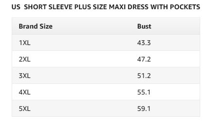 Kancystore Women's Short Sleeve Plus Size Maxi Dress Summer Dresses