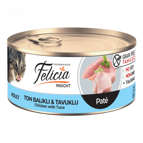 Felicia® Adult Pate Tuna & Chicken Grain-Free Shredded Adult Cat Food
