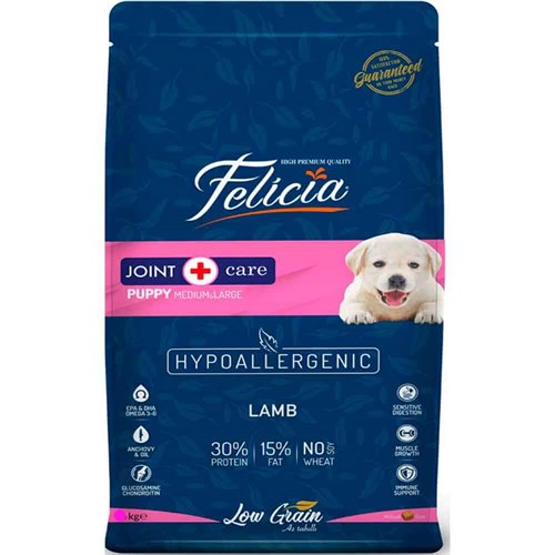 Felicia Puppy Food Lamb M/L Low Grain 3 Kg