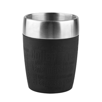 Tefal Travel Cup Stainless Steel, Black, 200 ml