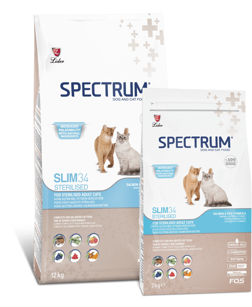 Spectrum Sterilized Slim34 Hypoallergenic Chicken Neutered Cat Food 2 kg
