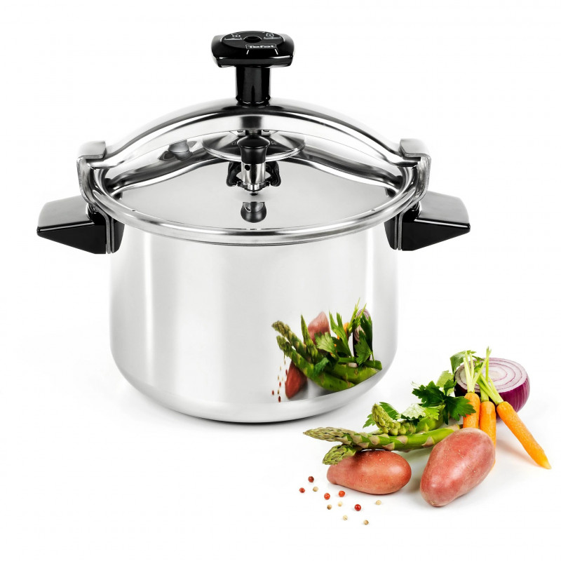 Tefal Pressure Cooker Authentic Stainless Steel, 12 Liter