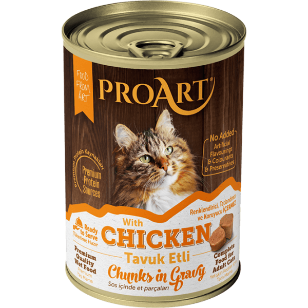 Complete Wet Food Chunks in Gravy with Chicken for Adult Cats