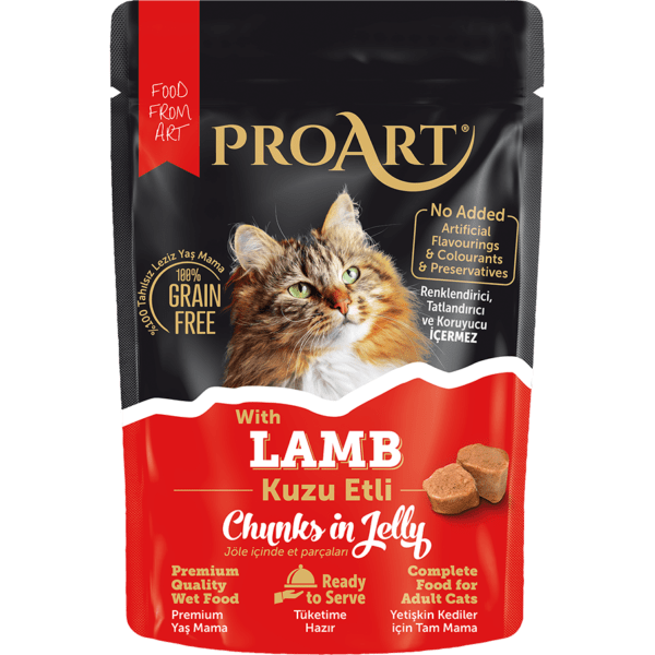 ProArt® - Complete Wet Food Chunks in Jelly with Lamb for Adult Cats