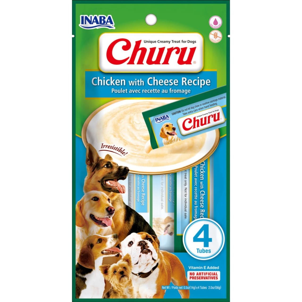 CHURU Chicken with Cheese Recipe 4 Sticks 56 g