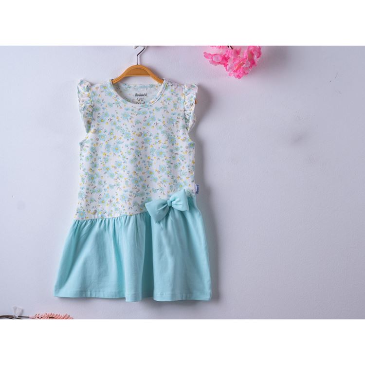 dress florals for little children Green Color, 6 years