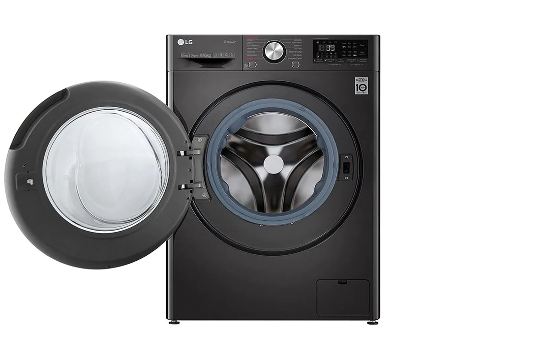 LG Washing Machine 9/6 kg 1400 rpm - Black