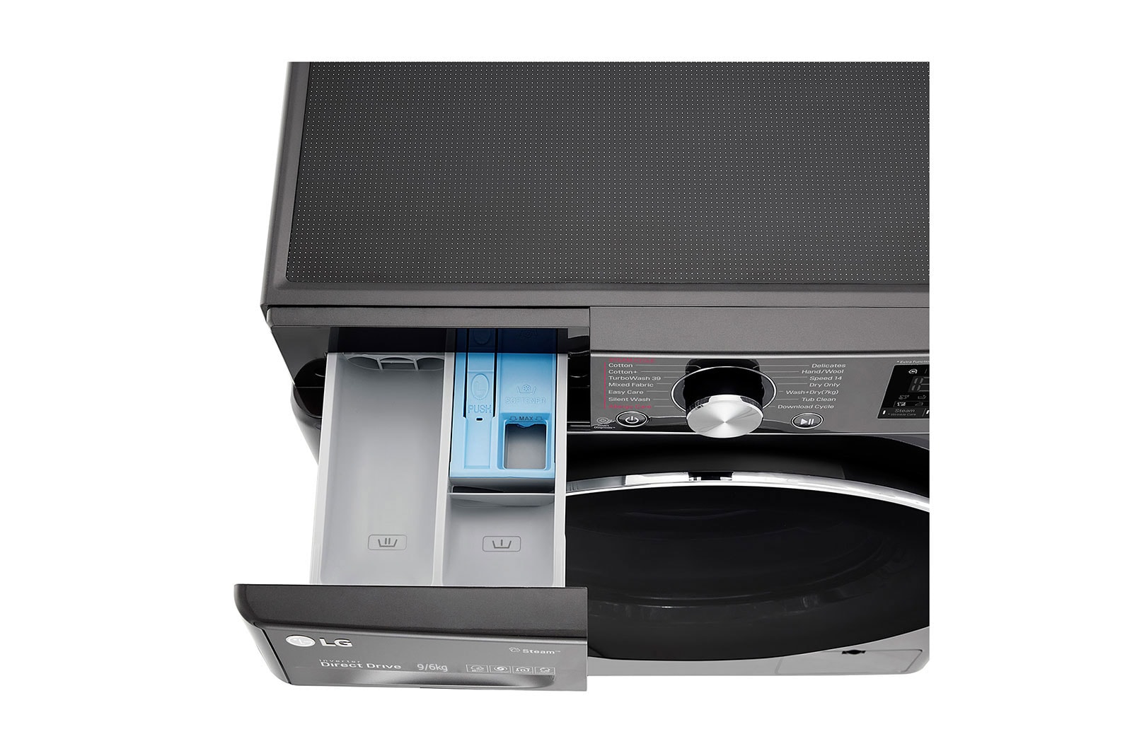 LG Washing Machine 9/6 kg 1400 rpm - Black