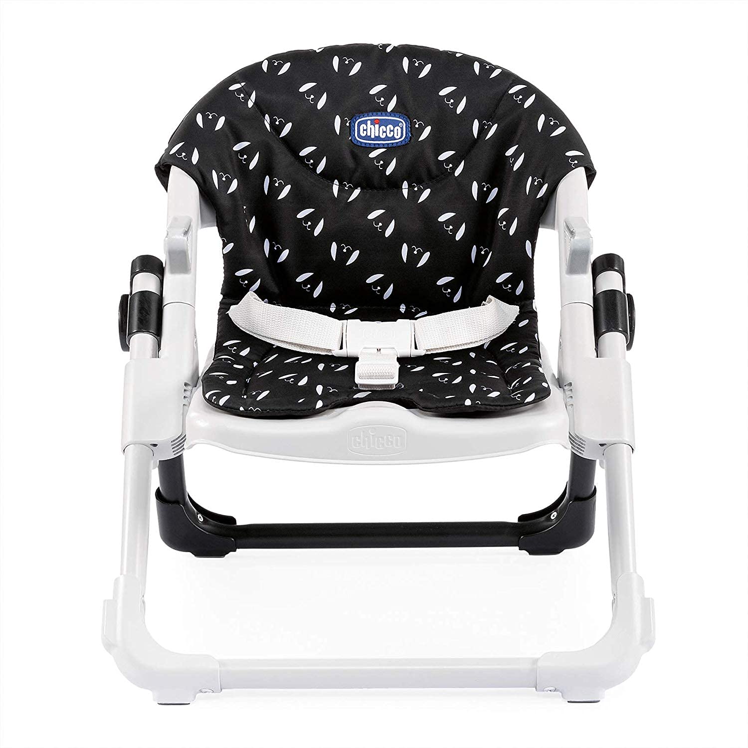 Chicco Chairy, 2-in-1 Booster seat and First chair with 4-height Adjustments & Safety belt, For babies 0m+, (Sweetdog, Balck & White)