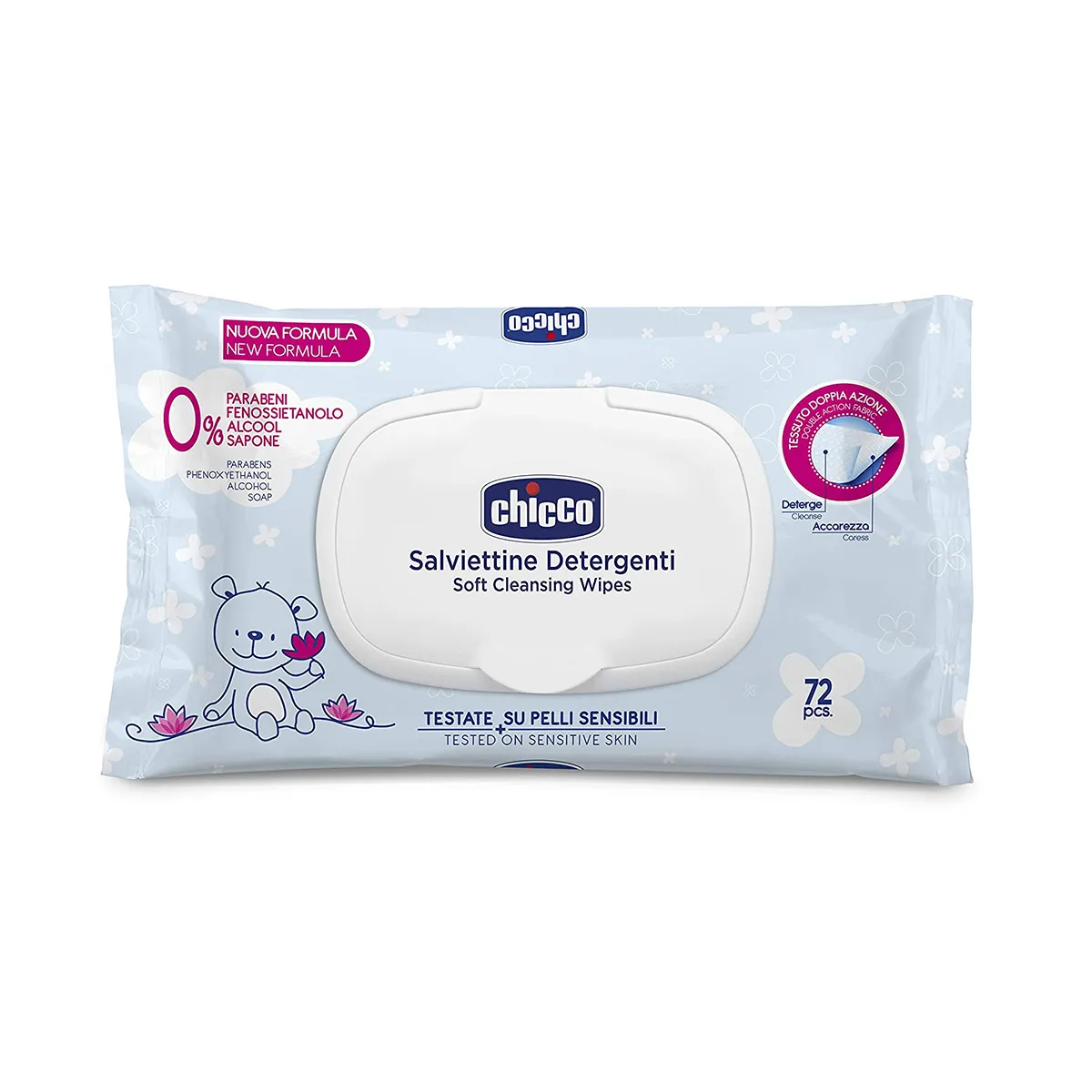CHICCO WIPES 72 PCS WITH FLIP COVER