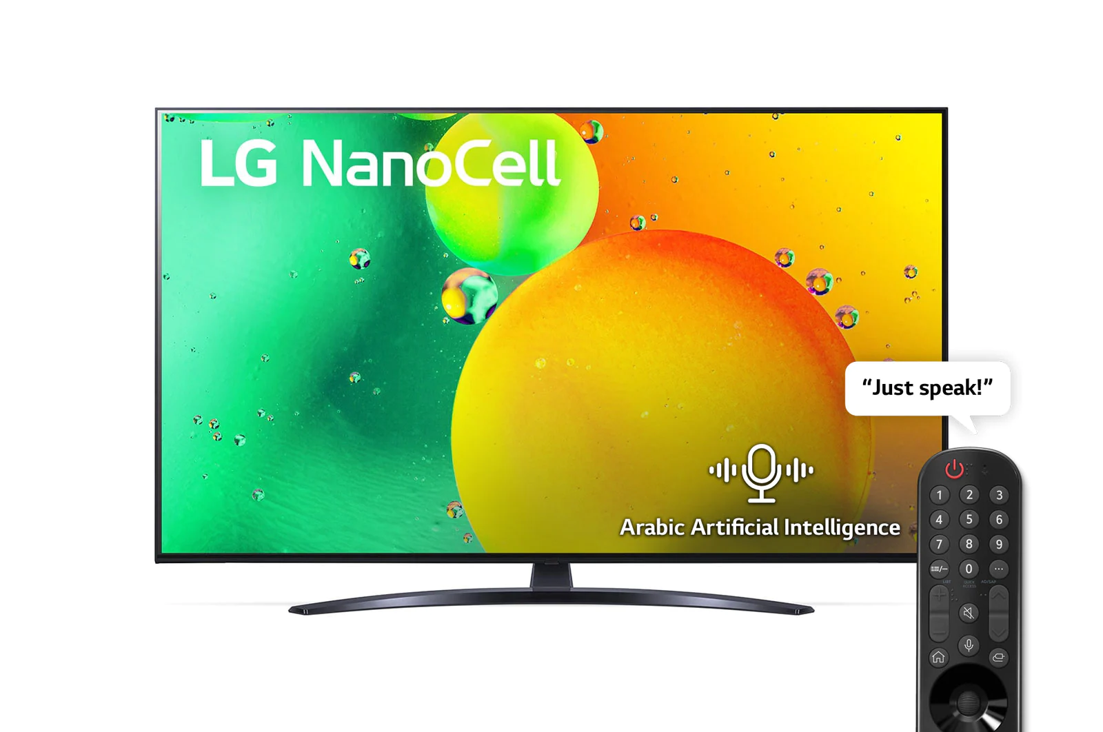 LG NanoCell 55 Inch TV With 4K Active HDR Cinema Screen Design from the NANO79 Series
