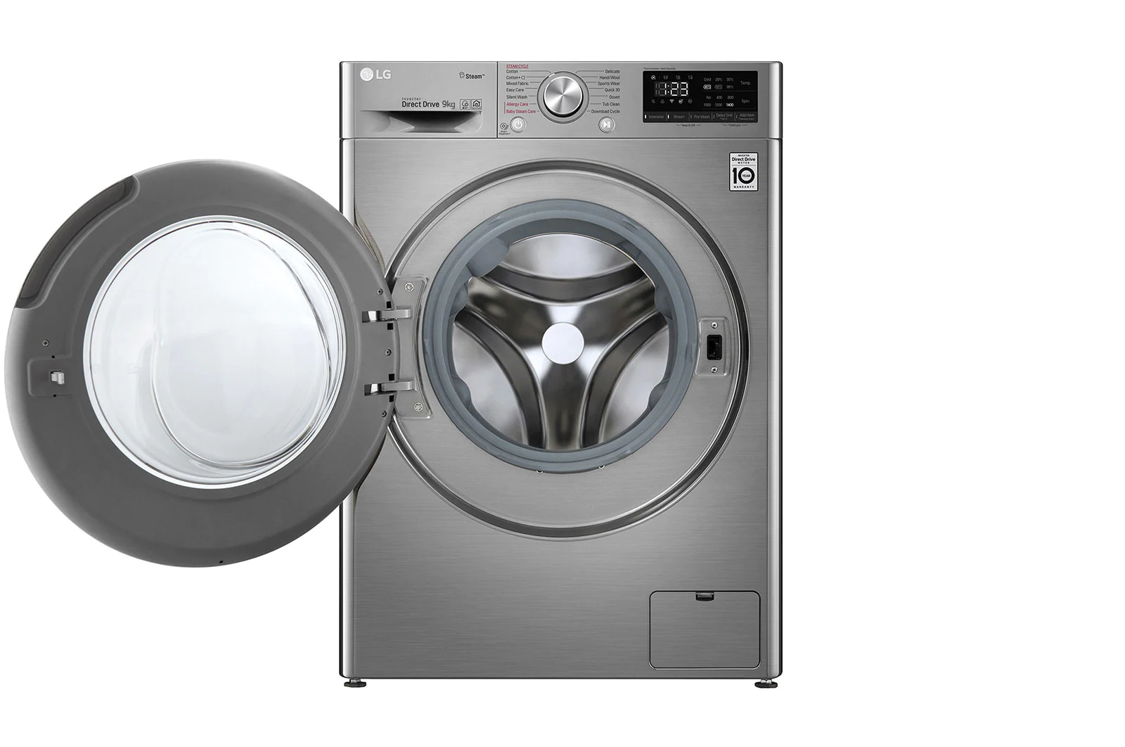 LG 9 KG AI Direct Drive Washing Machine - Silver