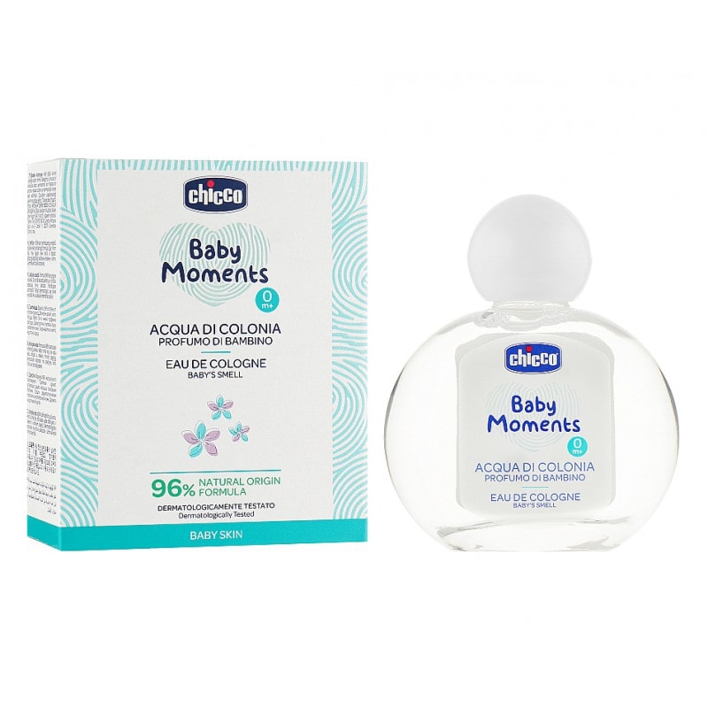 Chicco Baby Moments Eau De Cologne Baby's Smell for Baby Skin 0M+ 100ml
