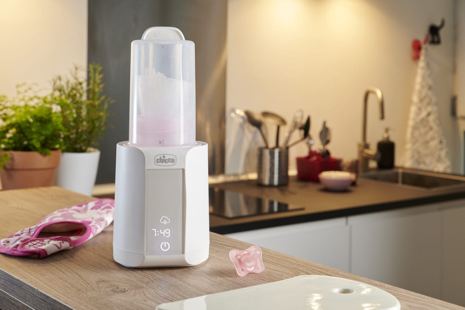 Chicco 4-in-1 Digital Bottle Warmer with Sterilizer for Warming Breastmilk