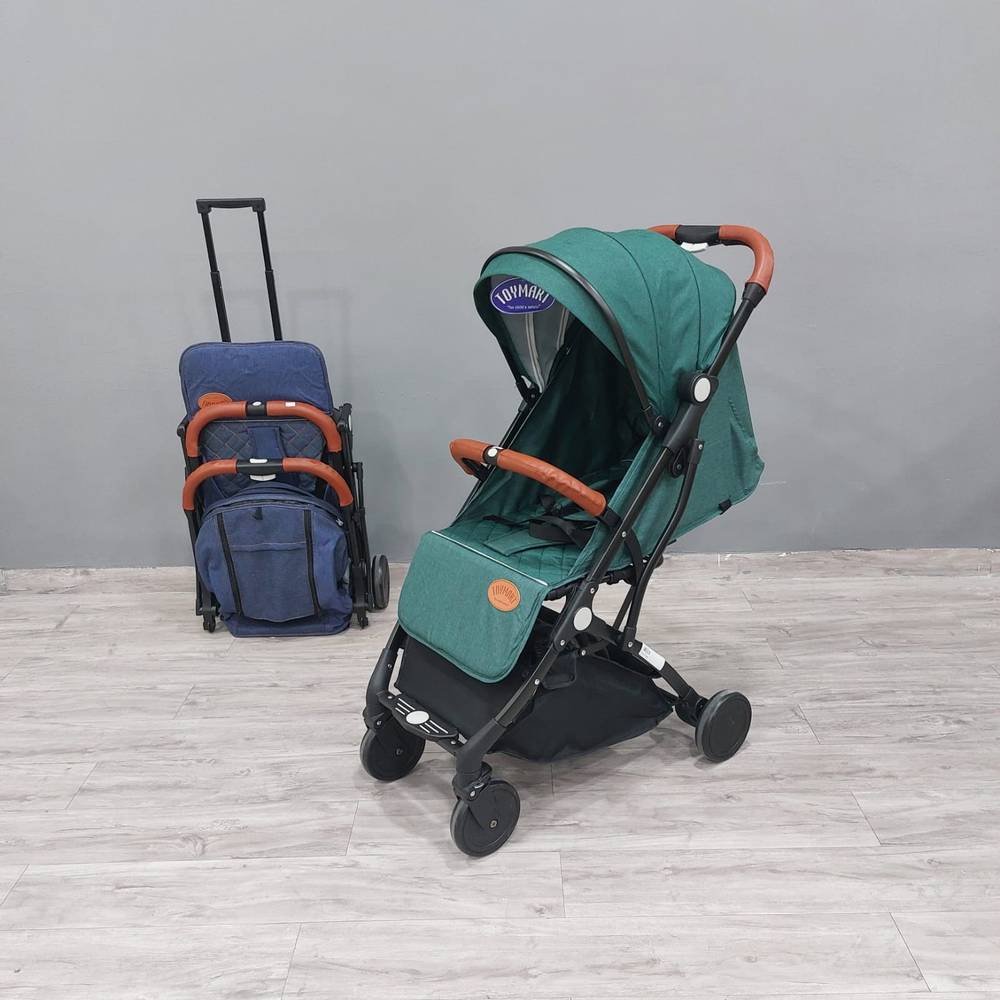 Baby Foldable Stroller Suitable For Travel - Green
