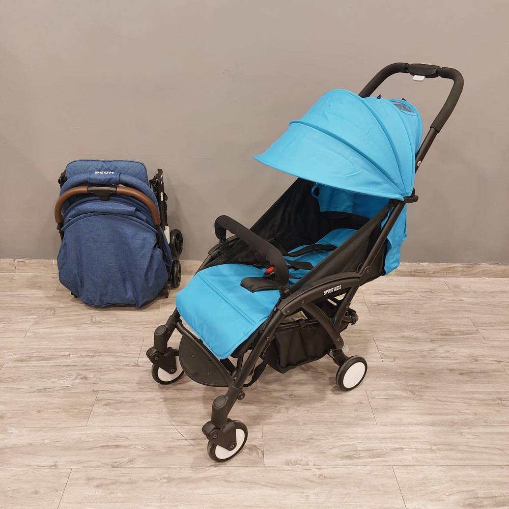 Baby Foldable Stroller Suitable For Travel - Blue