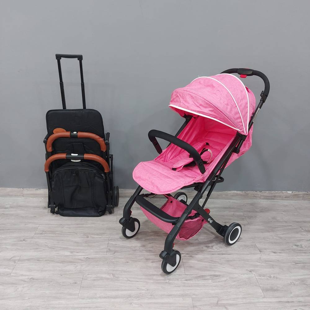 Baby Foldable Stroller Suitable For Travel - Pink