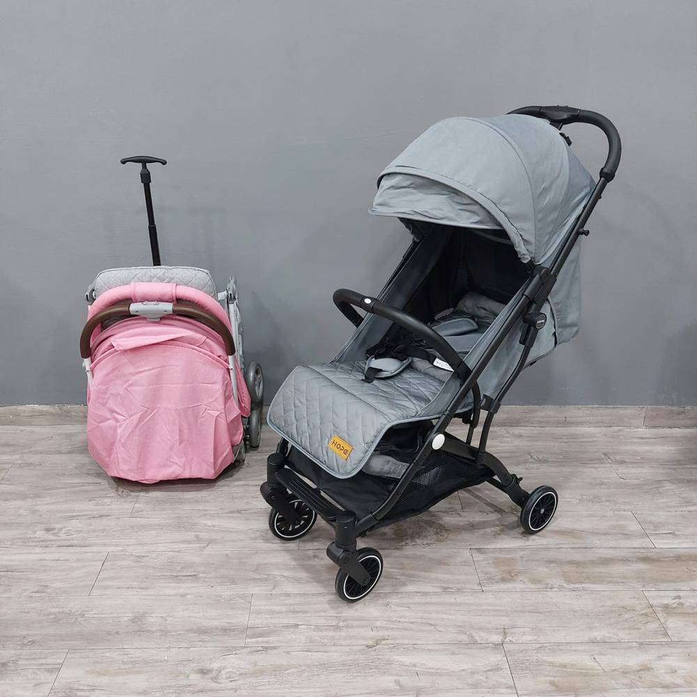 Baby Foldable Stroller Suitable For Travel - Grey