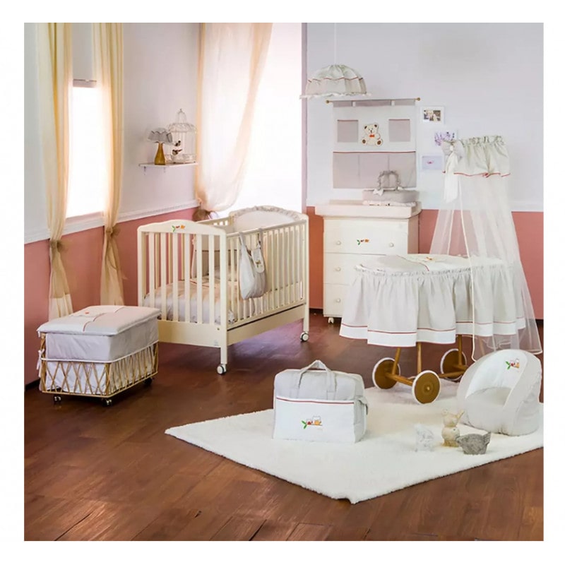 Italbaby Baby Bed Made Of Beech Wood - Ivory