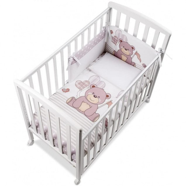 Italbaby Baby Bed Made Of Beech Wood - Gray