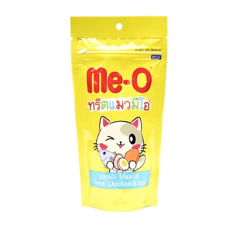 Me-O Cat Treats Chicken & Tuna & Egg Flavor 50g