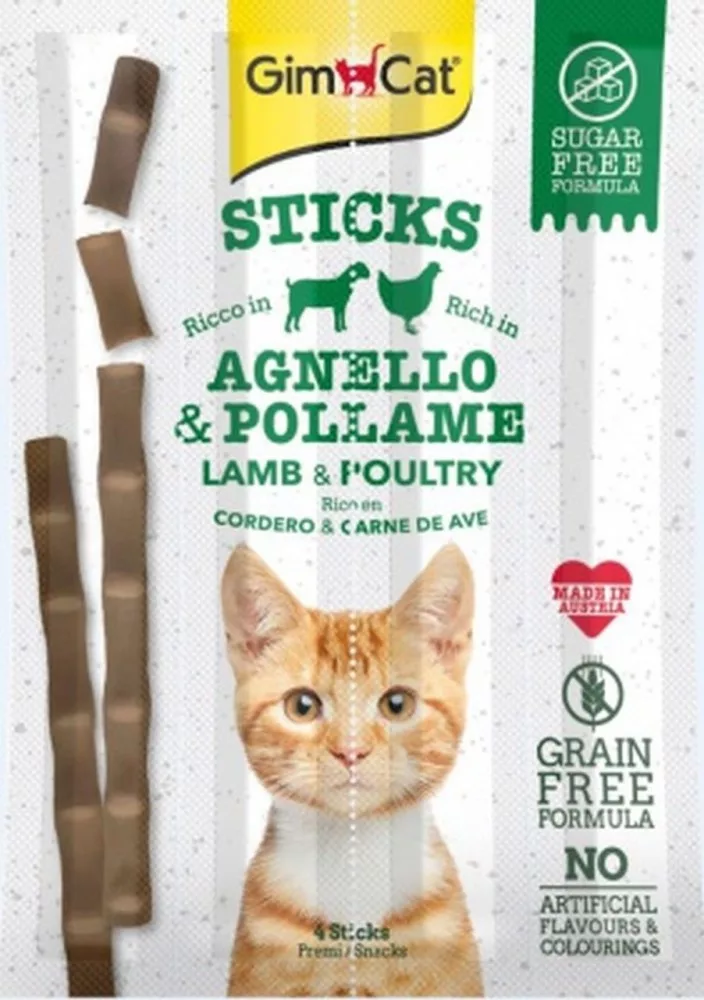GimCat Sticks 20g x 4sticks Lamb & poultry
