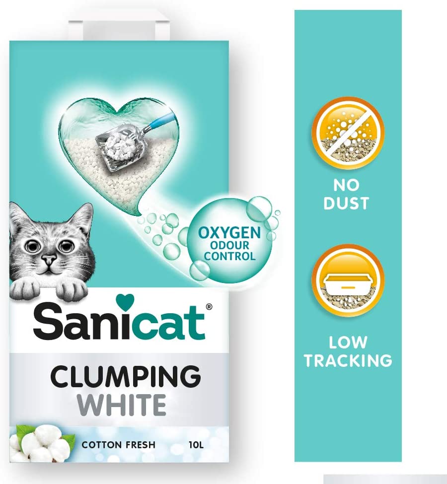Sanicat Clumping White cotton fresh 10L