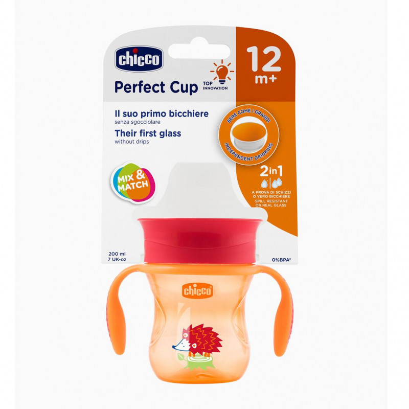 Chicco 360 Perfect Cup, Neutral, 200ml, Red